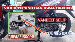 CARA NGATASI VARIO TECHNO TARIKAN GAS GREDEG DAN SELIP,  INI PENYEBAB NYA