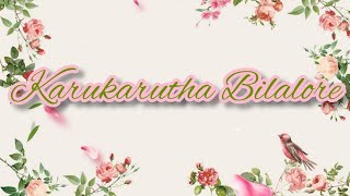 KARUKARUTHA BILALORE |VOCAL COVER |KARUPP SONG WITH LYRICS| SPERIZ