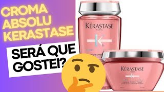 máscara kerastase croma absolu, será que que gostei 😭😔