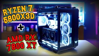 RYZEN 7 5800X3D + RX 7800 XT MEJORES BUILD CALIDA PRECIO