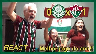 FAMÍLIA TRICOLOR REAGE A 0 PALMEIRAS X 1 FLUMINENSE - CAMPEONATO BRASILEIRO 2024