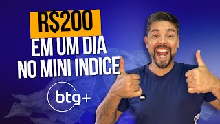 GANHEI 200 REAIS NO MINI ÍNDICE COM UM MINI CONTRATO - Bolsa de valores