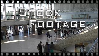 Free Stock Footage - Transport - train station, tourist, baggage, luggage, crowd, tickets