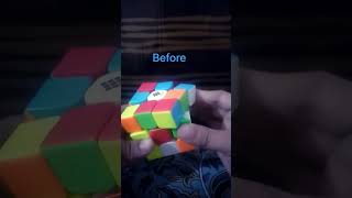 before cubing after cubing