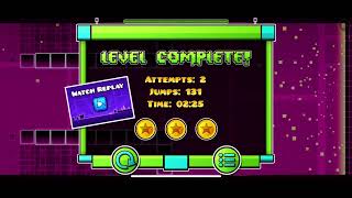 Fire and Ice playing all easy levels of Geometry Dash