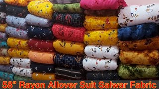 Rayon Printed Suit Salwar Dress Material रेयॉन | Riya Garments