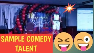 Sample Funny Talent for Pageants | Jhun Martin VLOGS