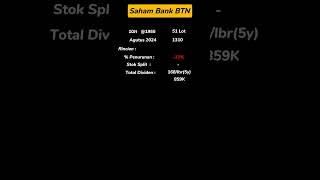 INILAH YANG TERJADI KETIKA BELI SAHAM BTN 5 TAHUN LALU #saham