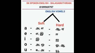 English vowels sound in tamil. #group #tamil