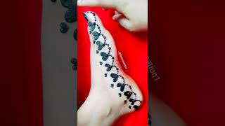 Amazing reverse leg mehndi।।beautiful foot mehndi design।।easy leg mehndi design#shorts #short