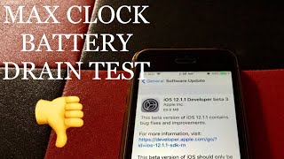 iOS 12.1.1 BETA 3 BATTERY  TEST iPhone SE