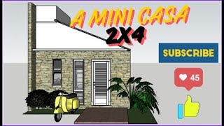 A MINI CASA 2x4 m COMPLETA!!!