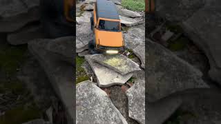 TRX 4 driving over rocks #shorts #traxxas #rccar #trx4 #fordbronco