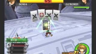 Kingdom Hearts 2 Final Mix Sora vs Luxord Data Battle