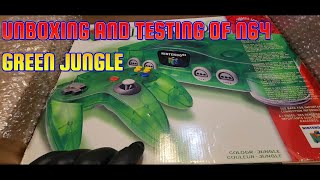 N64 GREEN JUNGLE RARE FIND UNBOXING AND TESTING