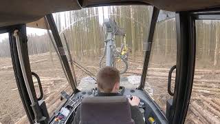 Harvester Ponsse Ergo Inside-- 6W-- H7 Onboard GoPro Käferbäumefällen #Harvester #Holzernte