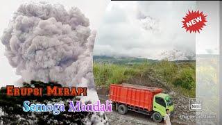 Detik Detik Merapi Erupsi || Merapi mengeluarkan awan panas dan wedhus gembel