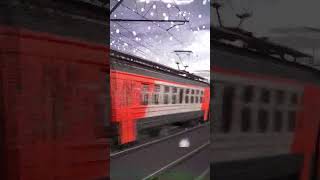 железная дорога в trainz. эр2р 7075 летит 78 км час на перегоне семёновка-лельма, до станции заботье