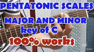 Pentatonic scales minor and major combine tutorial