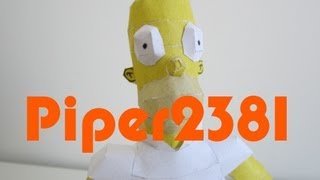 Homer Simpson Papercraft