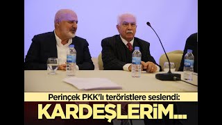 Perinçek pkk'ya  Kardeşlerim Diye Seslendi