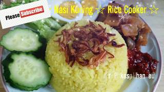 Resep / Cara Bikin """" Nasi Kuning Rice Cooker """