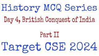 Modern India MCQs | British Conquest of India | Day 4 | Target Prelims 2024 | EduMandala