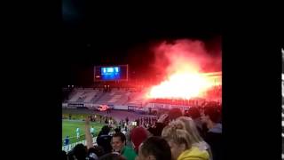 Legia Pyroshow in Kiev (Zorya Luhansk vs. Legia Warsaw - 20/08/15)