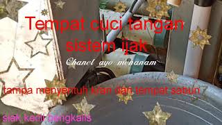 Tempat cuci tangan sistem ijak