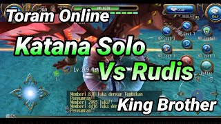 Katana Solo Vs Rudis | Toram Online | Build Katana #toramonline