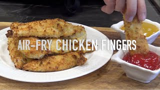 HEALTHIER SCHOOL LUNCH! | How to Air Fry Chicken Fingers | Oven Fried Chicken Recipe