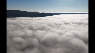 INVERZE - Moravská brána - Helfštýn nad mraky - DJI mini 4 PRO - Inversion - drone above the clouds