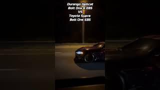 Dodge Durango Hellcat VS MK5 Toyota Supra! #dodge #Toyota #bmw #shorts #cars #autos