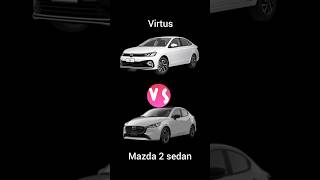 Volkswagen Virtus vs Mazda 2 sedán versiones tope #volkswagen #virtus #mazda #mazda2 #automoviles