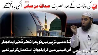 RasulullahﷺKi Wafaat Ke Baad Hazrat Abdullah Bina Abbas Ko Ap ﷺ Ka Didaar Aaina Me Hua ! M Ilyas SB