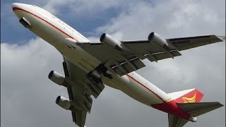 SPECTACULAR - Boeing 747-400 early rotate at Amsterdam Schiphol