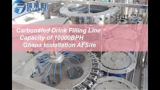 Automatic Complete Carbonated Soft Drink Filling Production Line (Ghana Installation At Site)