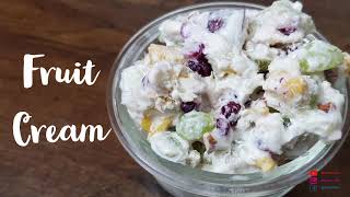 Fruit Cream Recipe | Fruit Custard Recipe | फ्रूट क्रीम | Saute Time