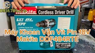 Máy Khoan Và Vặn Vít Pin 18V Makita DDF484RTE| 18V Brushless Cordless Driver Drill| Công Cụ Máy Móc