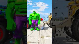 GTA V : MEGA-HULK VS CLASSIC HULK MATCH, WHO IS RICHER 🤑 #shorts #gta5#youtubeshorts #shorts #gta5