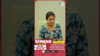 For the finest German Language Online/Offline Preparation, contact IRS Group