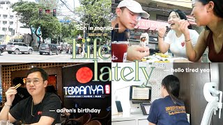 life lately: aaron’s birthday, abh in manila, start of third (tired) year 🐯 | VLOG