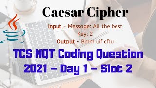 Caesar Cipher | TCS NQT coding problem (Solved)