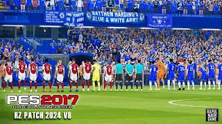 PES 2017 RZ PATCH 2024 V.8 GAMEPLAY 2024  - CHELSEA VS ARSENAL - PES 2017 PC GAMEPLAY