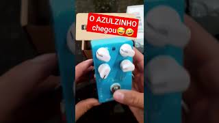 O AZULZINHO CHEGOU Unboxing do pedal orverdrive pure sky caline #shorts #short #pedaldeguitarra