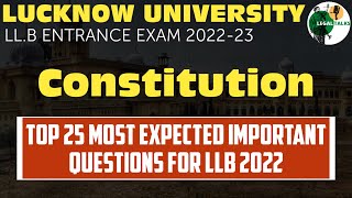 How to Prepare Indian Polity for LU LL.B Entrance/ Indian Polity for LU LL.B ENTRANCE #LULLBENTRANCE