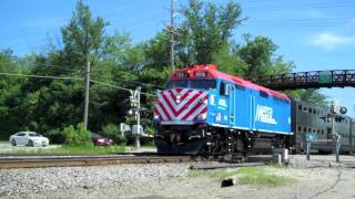 Metra Rebuild # 106 Leads Outbound Commuter Through Rondout