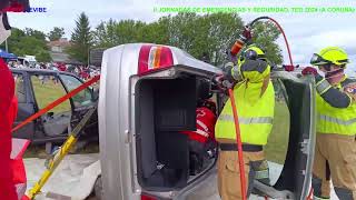 ACTUACION EN  ACCIDENTE DE TRAFICO, 2 VEHICULOS IMPLICADOS, AMBOS CONDUCTORES GRAVES.#VIDEOSJEVIBE