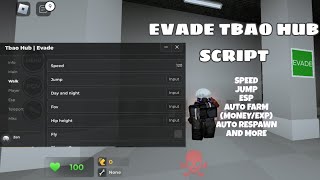 Evade TbaoHub Script auto farm, exp and more