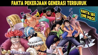 Inilah Pekerjaan Para Generasi Terburuk Jika Mereka Pensiun dari Bajak Laut (Fakta SBS One Piece)